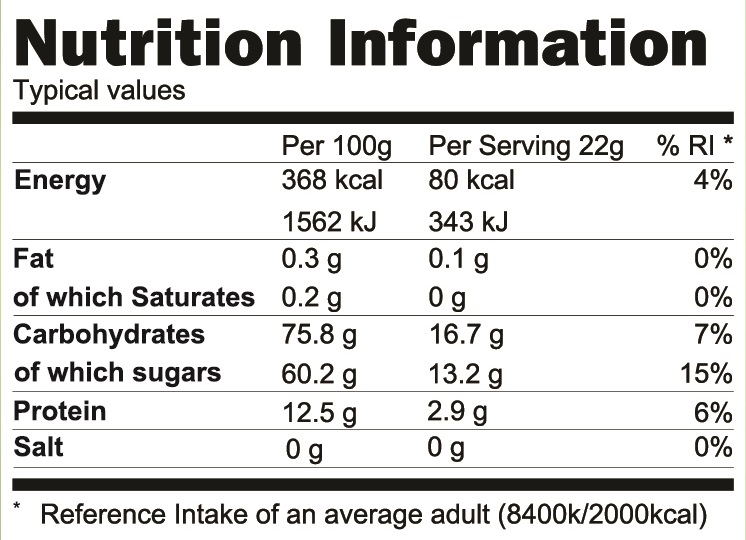 MuktiChai Nutrition Information